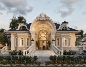 Thiết kế biệt thự 1 tầng tân cổ điển