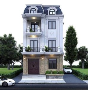 Thiết kế nhà 3 tầng tân cổ điển