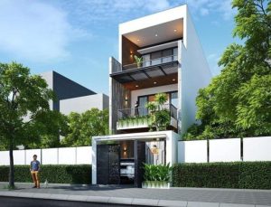 Thiết kế nhà phố 3 tấng 1 tum